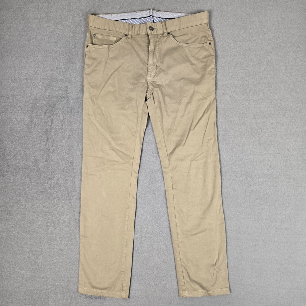 Peter Millar Pants Mens 32x29 Khaki Chino Stretch 5-Pocket Mid Rise Golf